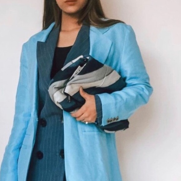 Zara Blue Denim Clutch Bag - Picture 11 of 11